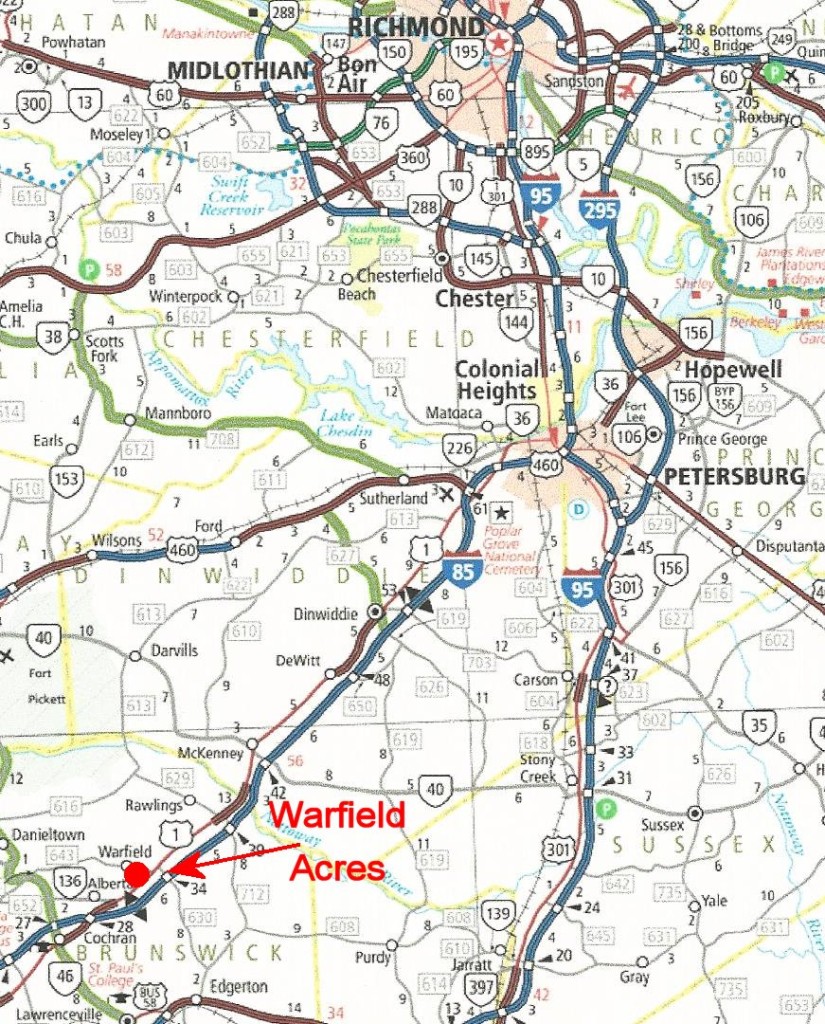 warfield acres map